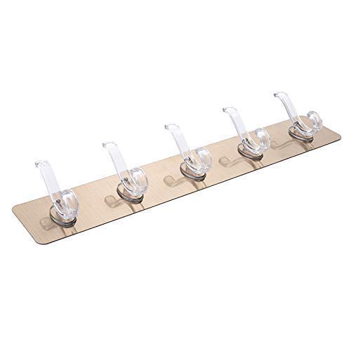 CARTSHOPPER Self Adhesive No Drills Wall Bathroom Towel Hanger Hook Rail Hooks Kitchen Bathroom Strong Sticky Bathroom Towel Hanger Hook Rail/Utensil Rack Kitchen Hanger Hooks - Image 4