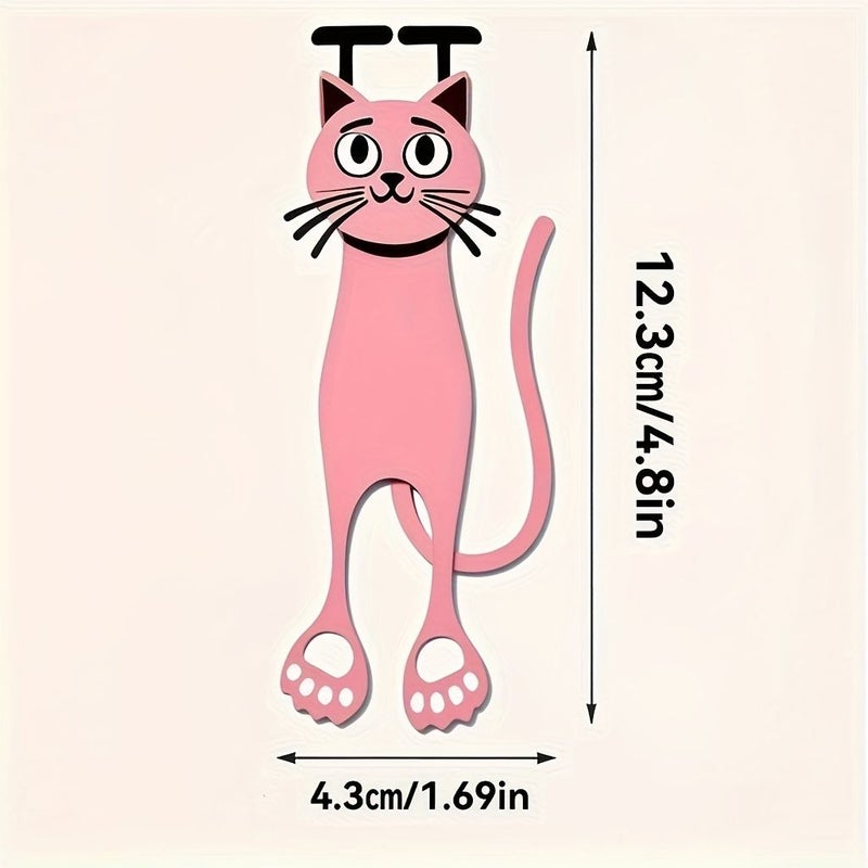 3pcs Colorful Cat Bookmark Set Cute Acrylic Page Markers for Readers Book Lovers Office - Image 2