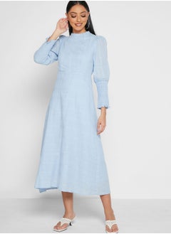 ELLA Puff Sleeve A-Line Dress  - Image 1