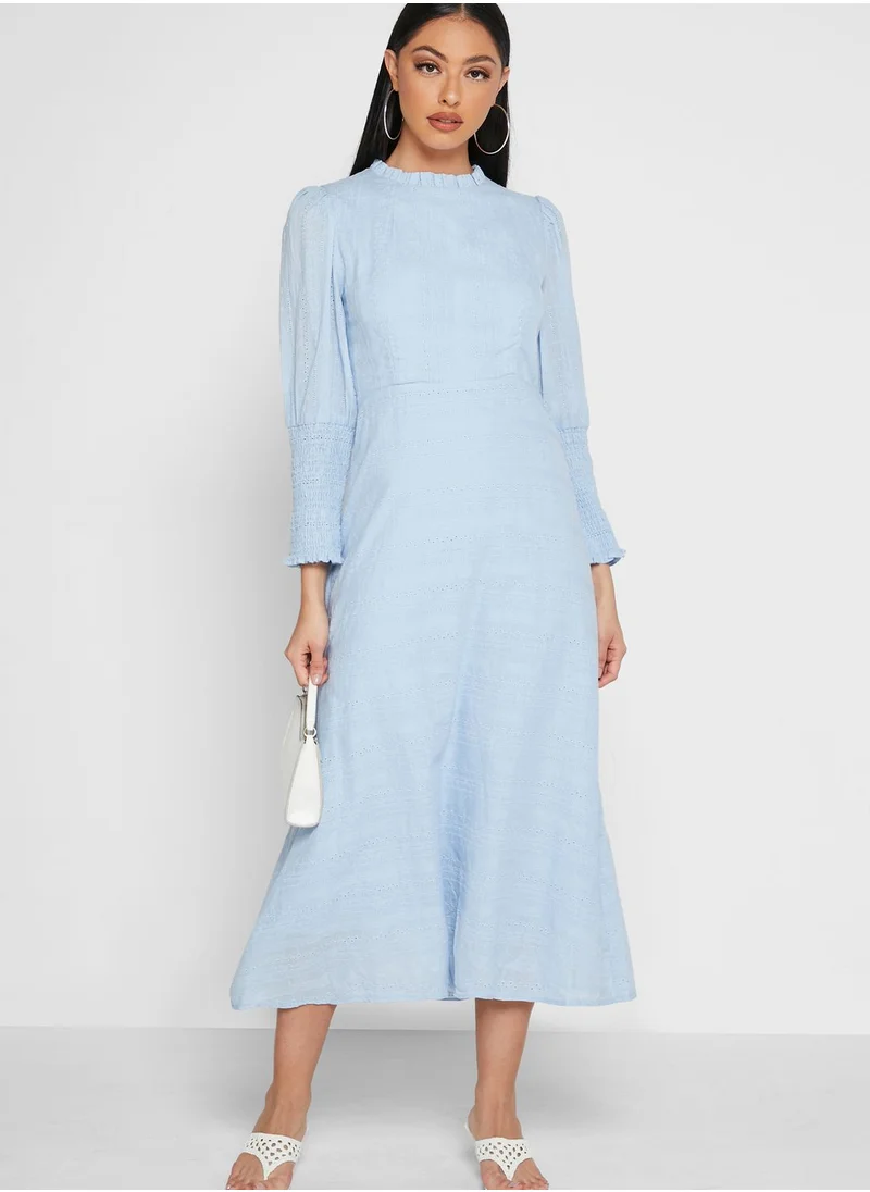 ELLA Puff Sleeve A-Line Dress