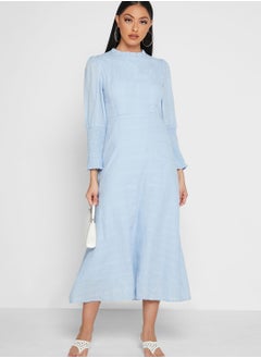 ELLA Puff Sleeve A-Line Dress  - Image 4