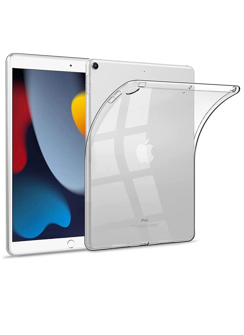 vesus Clear Case for iPad 10.2" 9th Generation 2021 / iPad 8th Generation 2020/ 7th Generation iPad 10.2" 2019, Slim Soft Lightweight TPU Back Cover for iPad 9/8/7 10.2 inch - Image 1