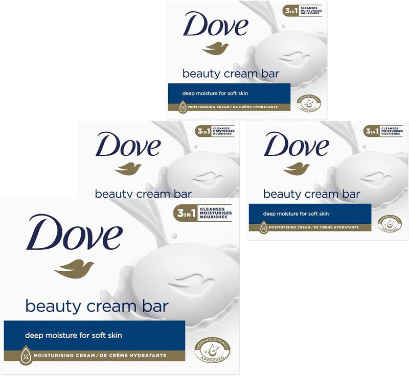 Dove Orginal Beauty Cream Bar 3 in 1 Cleanses Moisturises and Nourishes SulphateFree Bath Soap for Soft and Smooth Skin Suitable for Daily Use 90g Buy 12