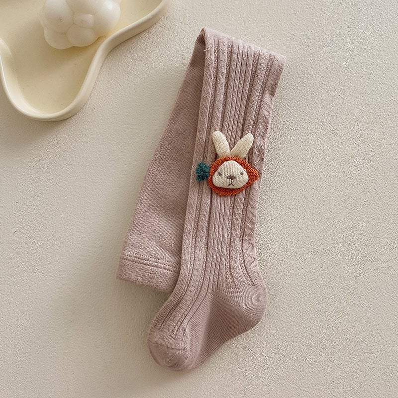 Children'S Pantyhose Cotton Girls' Leggings Outer Wear Baby One-Piece Socks Medium Thick Baby Pantyhose Girl - Image 1