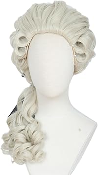 Linfairy Lawyer Curly Wig Light Blonde Halloween Cosplay Costume Wig For Party - Image 1