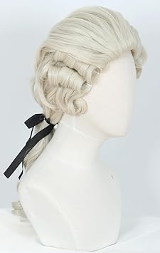 Linfairy Lawyer Curly Wig Light Blonde Halloween Cosplay Costume Wig For Party - Image 3