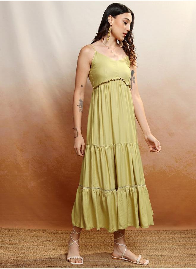 Vishudh Tiered Cotton Dress  - Image 4