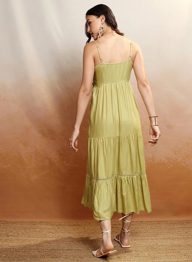 Vishudh Tiered Cotton Dress