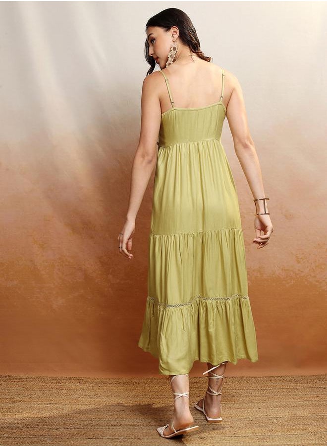 Vishudh Tiered Cotton Dress  - Image 3