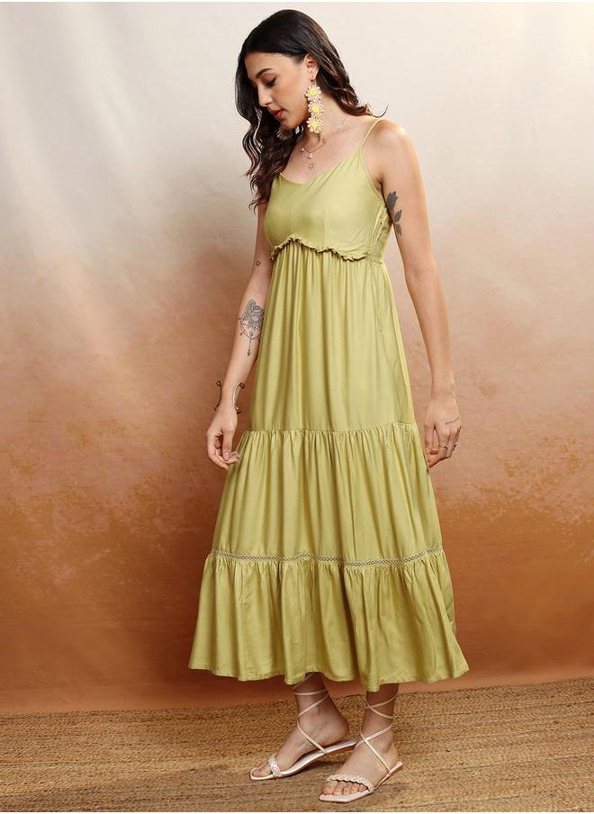 Vishudh Tiered Cotton Dress  - Image 2