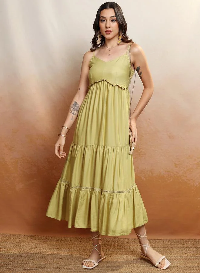 Vishudh Tiered Cotton Dress
