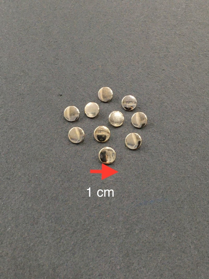 Karan Tuhafiye Karan Haberdashery Blouse Shirt Button Unisex Metal Coin Model Gold 10 Piece Set - Image 1