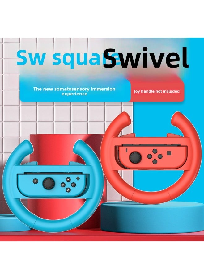 ماركة غير محددة عجلة قيادة التبديل OLED Nintendo Mario Racing Grip NS gamepad ملحقات محيطية المصنع - لون المنتج: أسود نقي [عجلة القيادة]  - Image 2