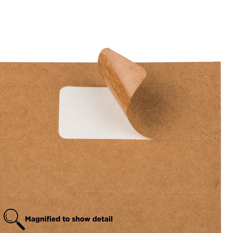 JAM PAPER Return Address Labels - Standard Mailing - 1 x 2 5/8 - Brown Kraft - 120 Shipping Labels/Pack - Image 4