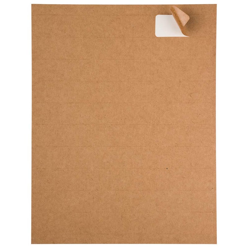 JAM PAPER Return Address Labels - Standard Mailing - 1 x 2 5/8 - Brown Kraft - 120 Shipping Labels/Pack - Image 3
