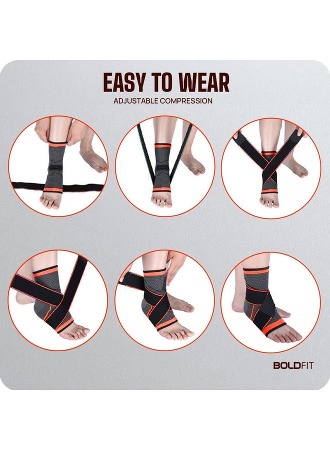 BOLDFIT Boldfit Ankle Support For Pain Relief Ankle Brace For Women & Men Ankle Binder For Men Foot Support For Pain Relief Ankle Band For Pain Relief Ankle Support For Men Ankle Cap Ankle Strap Ankle Belt  - Image 5