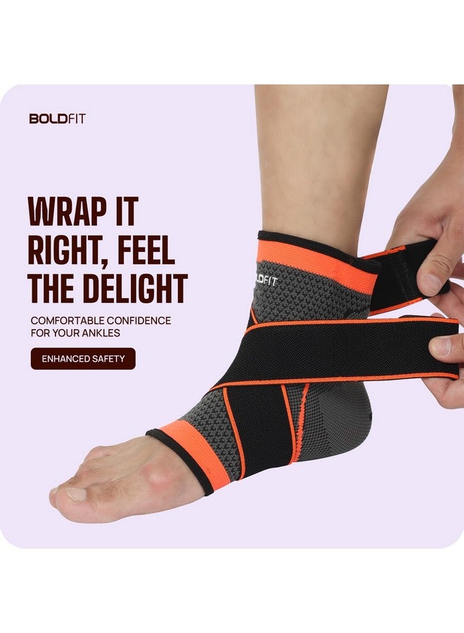 BOLDFIT Boldfit Ankle Support For Pain Relief Ankle Brace For Women & Men Ankle Binder For Men Foot Support For Pain Relief Ankle Band For Pain Relief Ankle Support For Men Ankle Cap Ankle Strap Ankle Belt  - Image 3