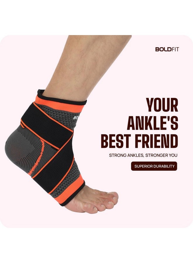 BOLDFIT Boldfit Ankle Support For Pain Relief Ankle Brace For Women & Men Ankle Binder For Men Foot Support For Pain Relief Ankle Band For Pain Relief Ankle Support For Men Ankle Cap Ankle Strap Ankle Belt  - Image 4