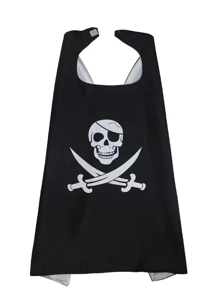DURKU Pirate Costume Cape and Mask Set, Pirate Cosplay Role Play Set Decoration Accessories Halloween Party Gift for Kids - Image 2