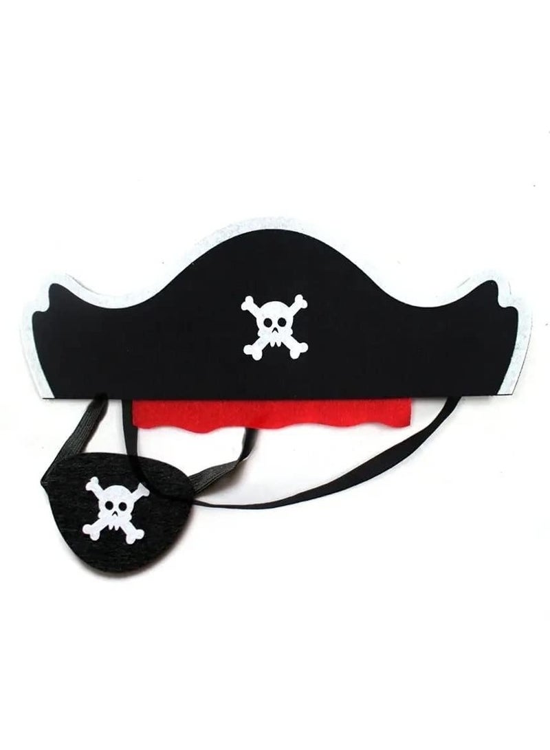 DURKU Pirate Costume Cape and Mask Set, Pirate Cosplay Role Play Set Decoration Accessories Halloween Party Gift for Kids - Image 3