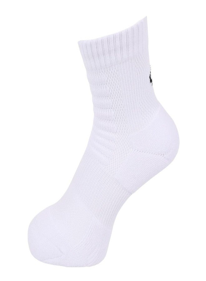 Phiten Metax Sports Semi Long Socks (2 Pair), White, 22-24cm (Men's 4-6 / Women's 5-7) - Image 3