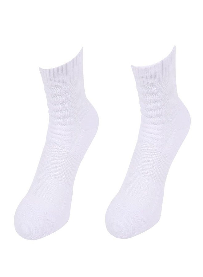 Phiten Metax Sports Semi Long Socks (2 Pair), White, 22-24cm (Men's 4-6 / Women's 5-7) - Image 1