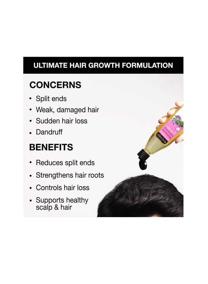 Soulflower Rosemary Lavender Hair Oil For Healthy Hair, Scalp Nourishment, Hair Growth - 100% Pure & Natural Undiluted Cold Pressed Oil, 120Ml - Image 2