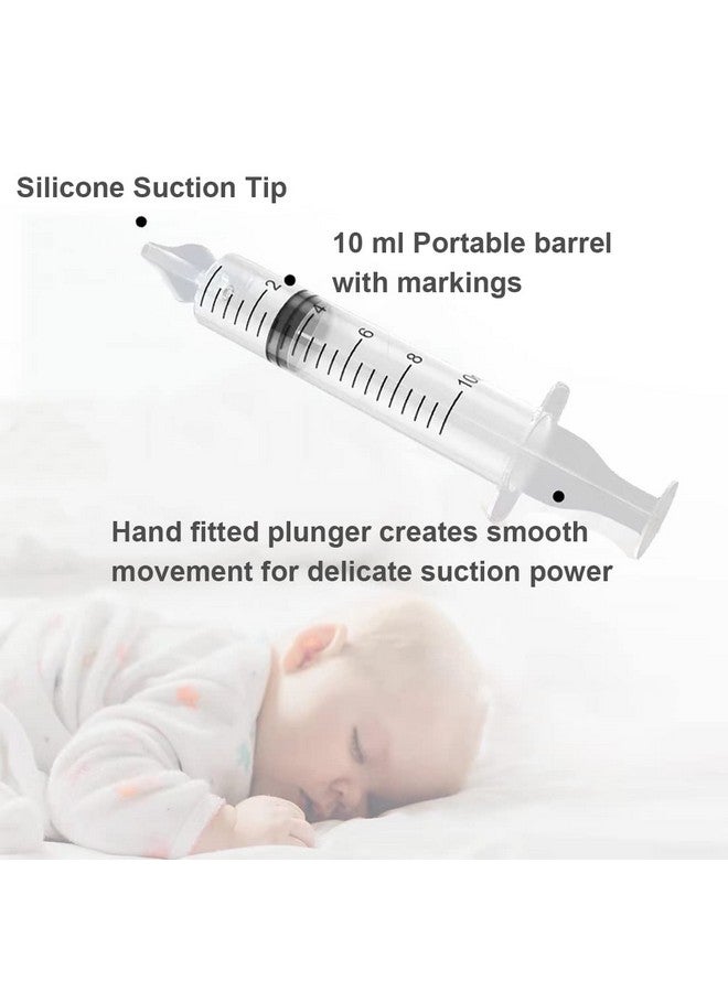 PandaEar Baby Nasal Irrigator with Portable Box, Professional Baby Nasal Irrigator with Tweezers & Cleaning Brush for Newborn Infants Kids Children, High Quality and Clean Silicone Nasal Tips, 4pcs - Image 3