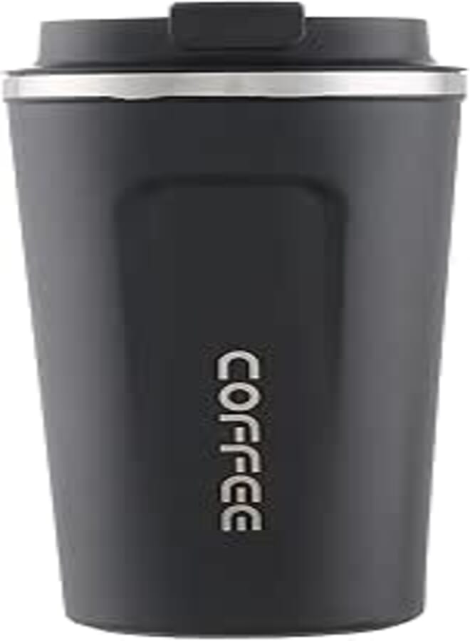 HOOR Stainless Steel Thermal Mug, 510ml - Black and Silver