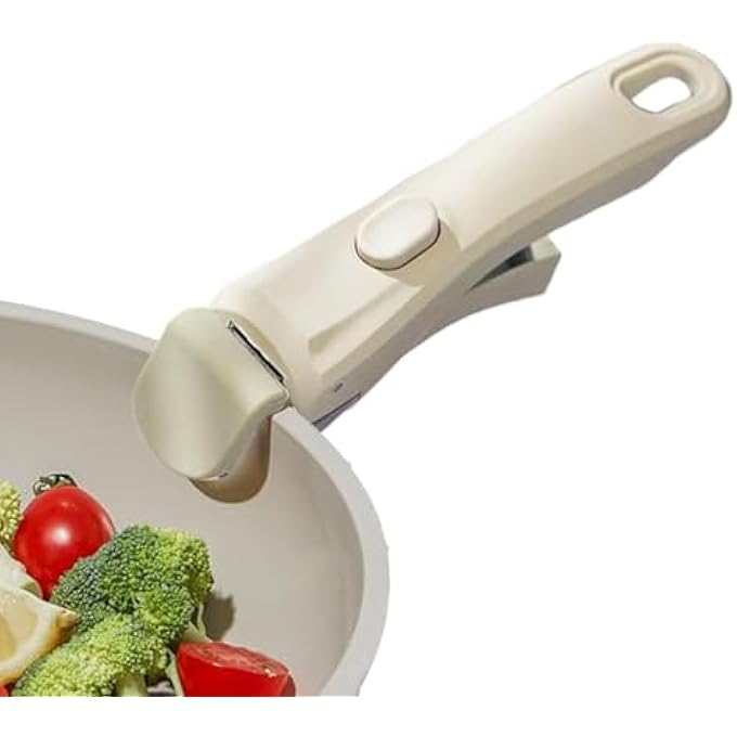 كيلا مقبض مقلاة قابل للإزالة، مقبض بديل لأواني الطهي، مقبض غير لاصق للقدر، مريح وقابل للفصل، مضاد للحروق لجميع أواني الطهي ومقالي القلي والمقالي - Image 2