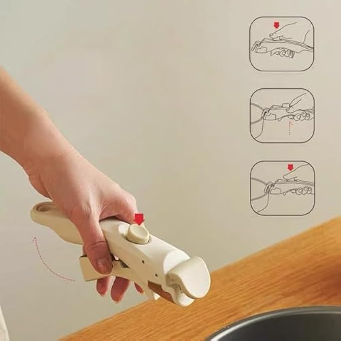 كيلا مقبض مقلاة قابل للإزالة، مقبض بديل لأواني الطهي، مقبض غير لاصق للقدر، مريح وقابل للفصل، مضاد للحروق لجميع أواني الطهي ومقالي القلي والمقالي - Image 3