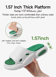 AL-WAHA AL-ZHABIA Cloud Pillow Slippers for Men & Women - Ultra Soft Non-Slip Waterproof Shower Sandals with Thick Cushioned Sole for Indoor/Outdoor Bathroom, Home, Spa Comfort(44-45)  - Image 2