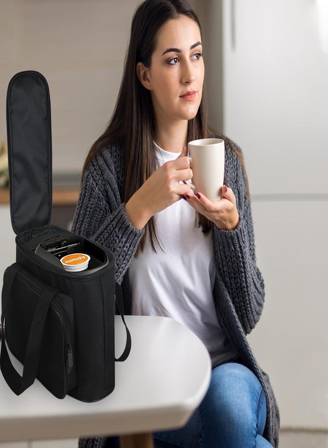 NUENSS-ROR حقيبة حمل NUENSS-ROR لماكينة تحضير القهوة Keurig K-Mini Mate، حقيبة سفر محمولة لماكينة تحضير القهوة، مبطنة بسماكة للحماية، حقيبة تخزين لماكينة القهوة - Image 3