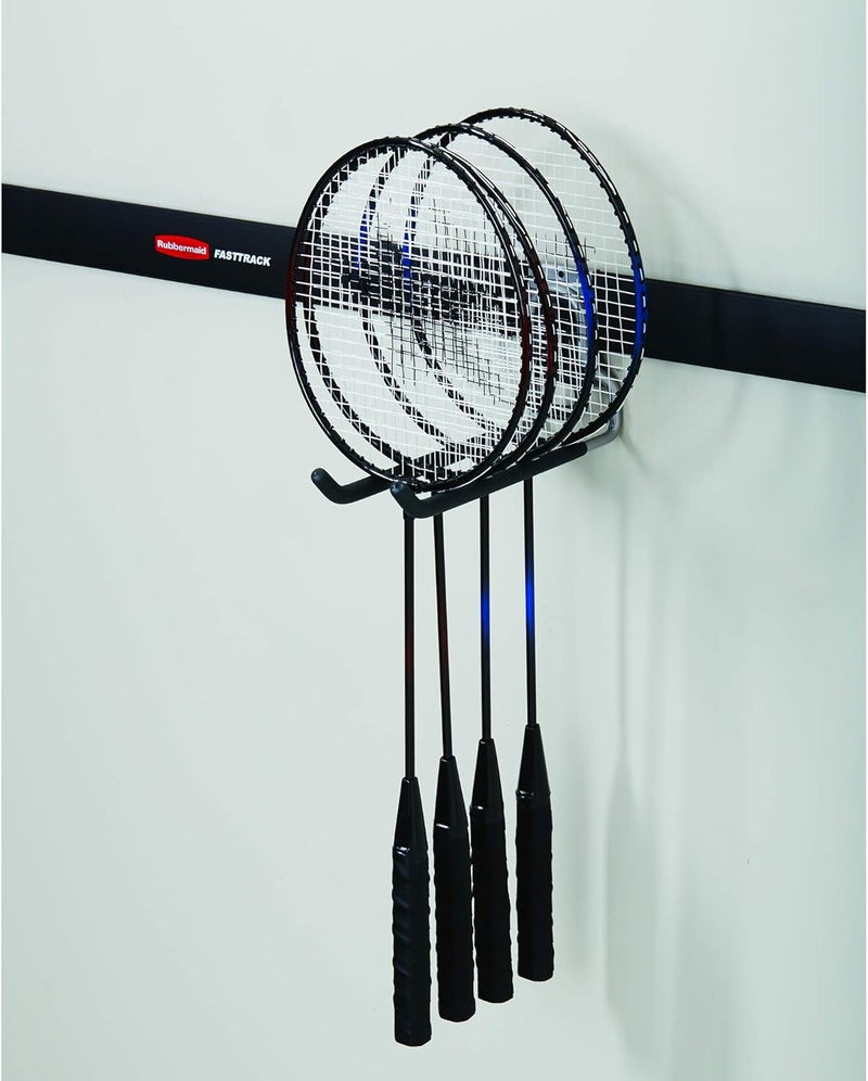Rubbermaid Rubbermaid Fast Track Wall Mounted Garage Storage Utility Multi Hook For Tools Rope and More Supports Up to 50 Pounds Each 6 Pack  - Image 4