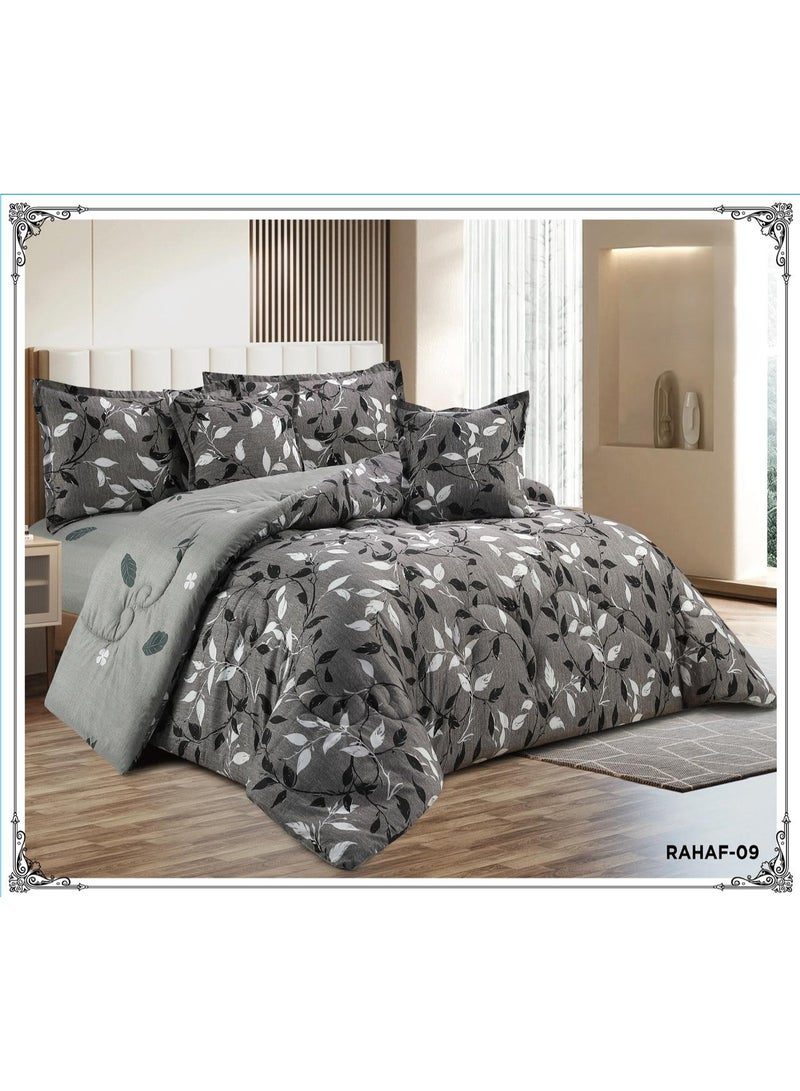 A single summer bedspread with a floral pattern featuring classic designs in a modern style.