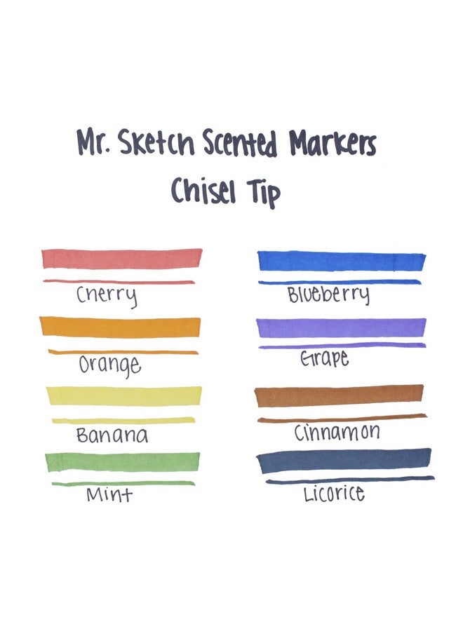 مستر.سكيتش ® أقلام تحديد معطرة بألوان متنوعة مجموعة مكونة من 8 قطع - Image 4