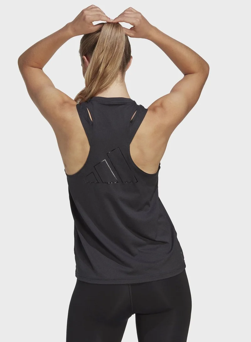 Adidas Aeroready Train Essential 3 Bar Logo Tank Top