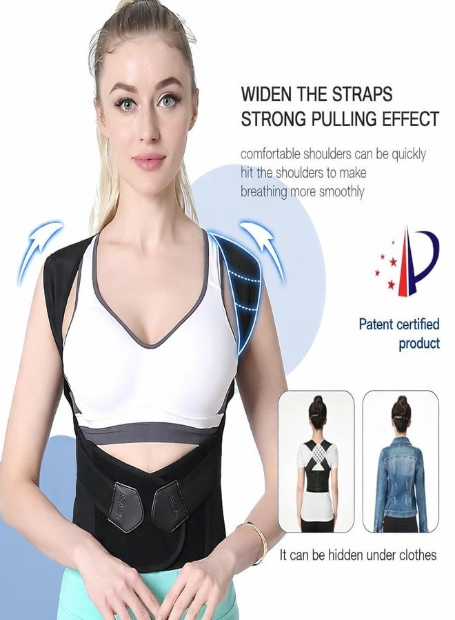 VTFlair Posture Corrector Belt, Adjustable Upper Back and Waist Support Brace, Black, Unisex Adult, One Size, Breathable Cross-Back Design (1) - Image 5