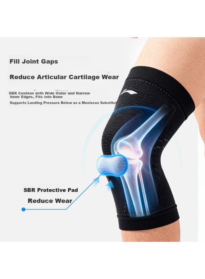 Li-ning Sports Knee Brace Running Men’s Basketball Knee Support Patella Band Warmth For Badminton Hiking - Image 2