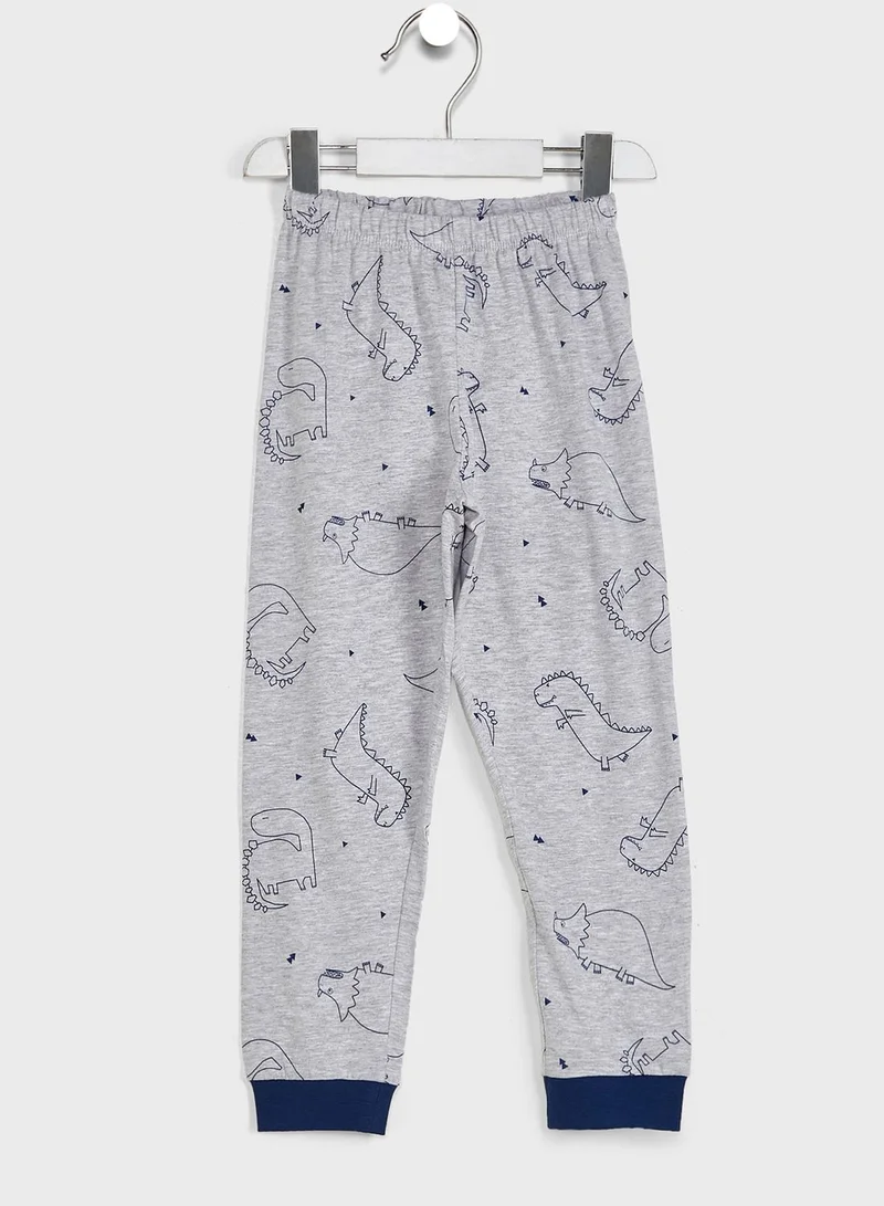 Ovs Kids Dino Print Pyjama Set