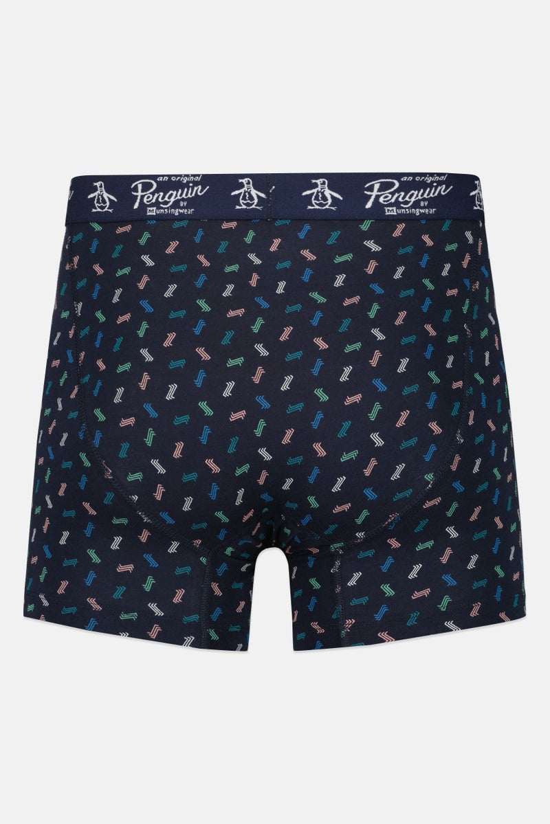 Original Penguin شورت بوكسر للرجال 4 عبوات بشعار العلامة التجارية، متعدد الألوان - Image 4