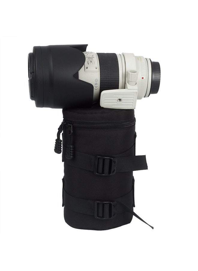 Direct Supply SLR Camera Lens Bag Lens Barrel Storage Bag Waterproof Shockproof Lens Bag-color:black-size:B85130 Original Medium Size - Image 1
