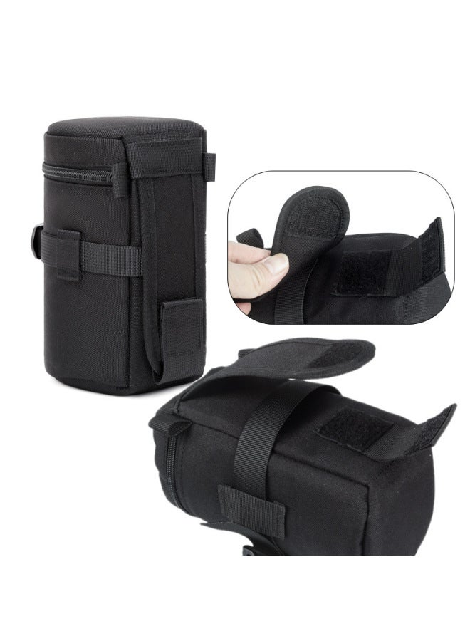 Direct Supply SLR Camera Lens Bag Lens Barrel Storage Bag Waterproof Shockproof Lens Bag-color:black-size:B85130 Original Medium Size - Image 2