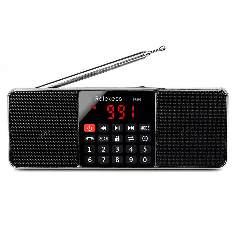 Retekess TR602 FM / AM Radio Multiband Digital Radio Receiver Bluetooth Speakers MP3 Player Earphone Output AUX IN Support TF Card U Drive Reading - Image 3