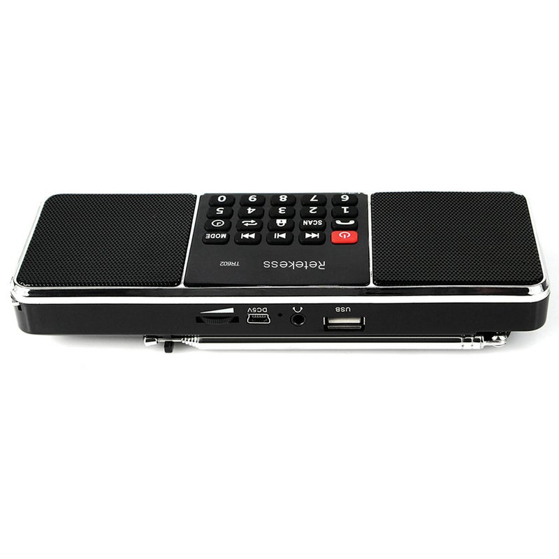 Retekess TR602 FM / AM Radio Multiband Digital Radio Receiver Bluetooth Speakers MP3 Player Earphone Output AUX IN Support TF Card U Drive Reading - Image 2