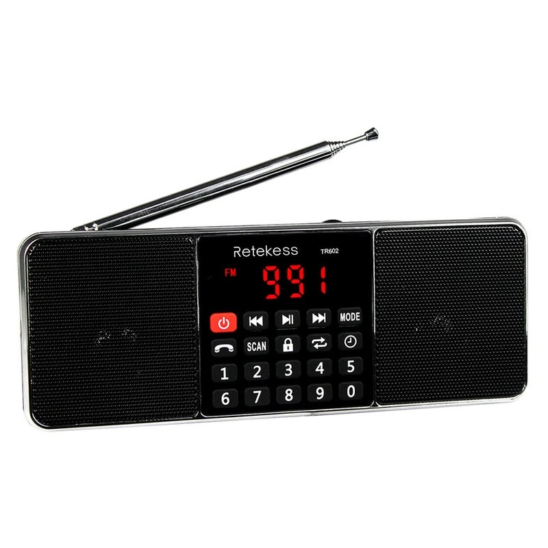 Retekess TR602 FM / AM Radio Multiband Digital Radio Receiver Bluetooth Speakers MP3 Player Earphone Output AUX IN Support TF Card U Drive Reading - Image 1