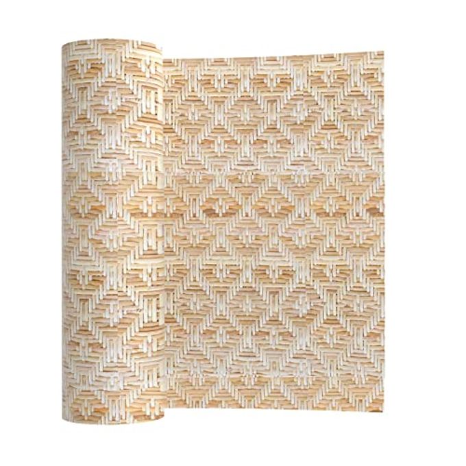 NAMAII 16.5 X3.3Ft Natural Rattan Cane Webbing, Woven Mesh Cane Net Roll For Diy Caning Furniture Decor Projects: Chair, Cabinet, Ceiling And Door (+) - Image 1