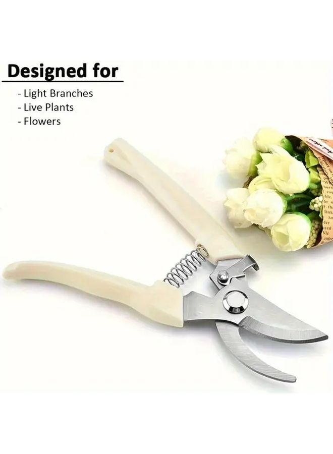 Straight Blade Garden Pruning Scissors Set for Cutting Flowers Trimming Plants and Fruit Picking - Image 5