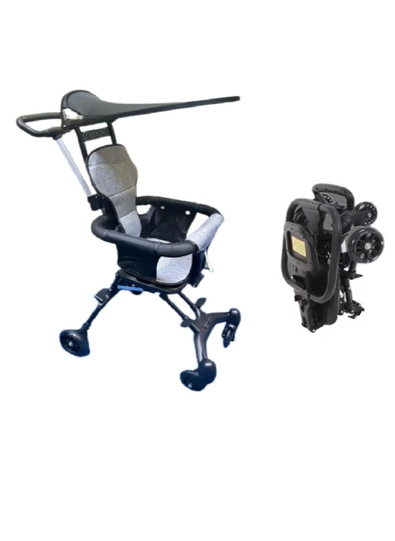 Generic Lightweight Stroller Convenience Stroller with 360 Degree Rotational Seat Baby Toddler Stroller for Travel Multi Position Recline Ultra Compact Fold & Airplane Ready Travel Stroller  - Image 2