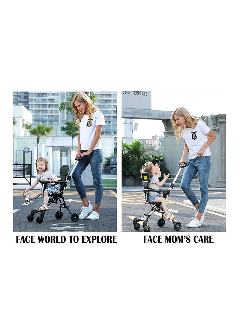 Generic Lightweight Stroller Convenience Stroller with 360 Degree Rotational Seat Baby Toddler Stroller for Travel Multi Position Recline Ultra Compact Fold & Airplane Ready Travel Stroller  - Image 3